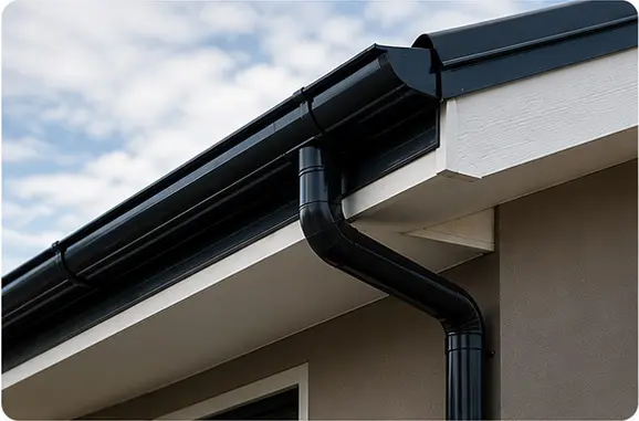 Gutters and downpipes on a Geelong home