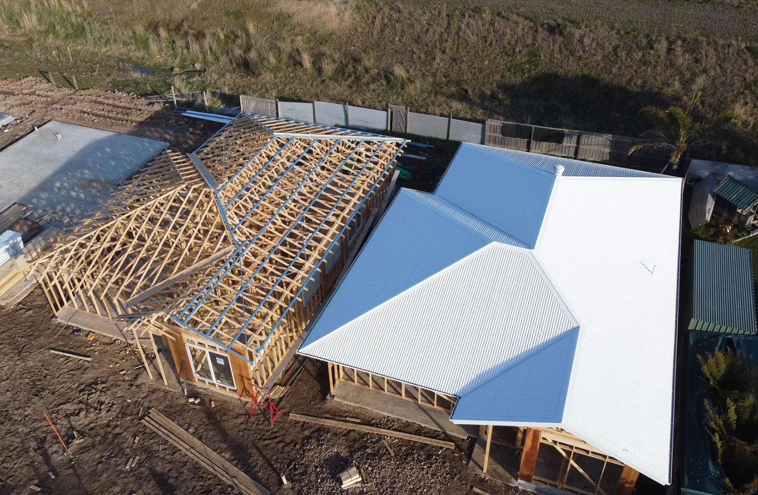 New metal roof being built in Geelong