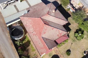 Aerial view of an iFix Roofing Geelong project – DJI 0577