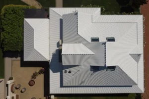 Aerial view of an iFix Roofing Geelong project – DJI 0126