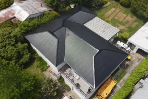 Aerial view of an iFix Roofing Geelong project – DJI 0188