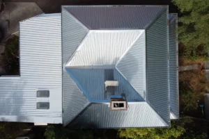 Aerial view of an iFix Roofing Geelong project – DJI 0445