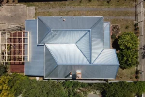 Aerial view of an iFix Roofing Geelong project – DJI 0466