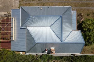 Aerial view of an iFix Roofing Geelong project – DJI 0467